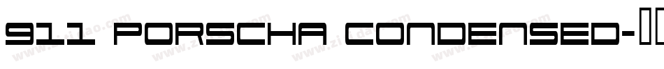 911 Porscha Condensed字体转换